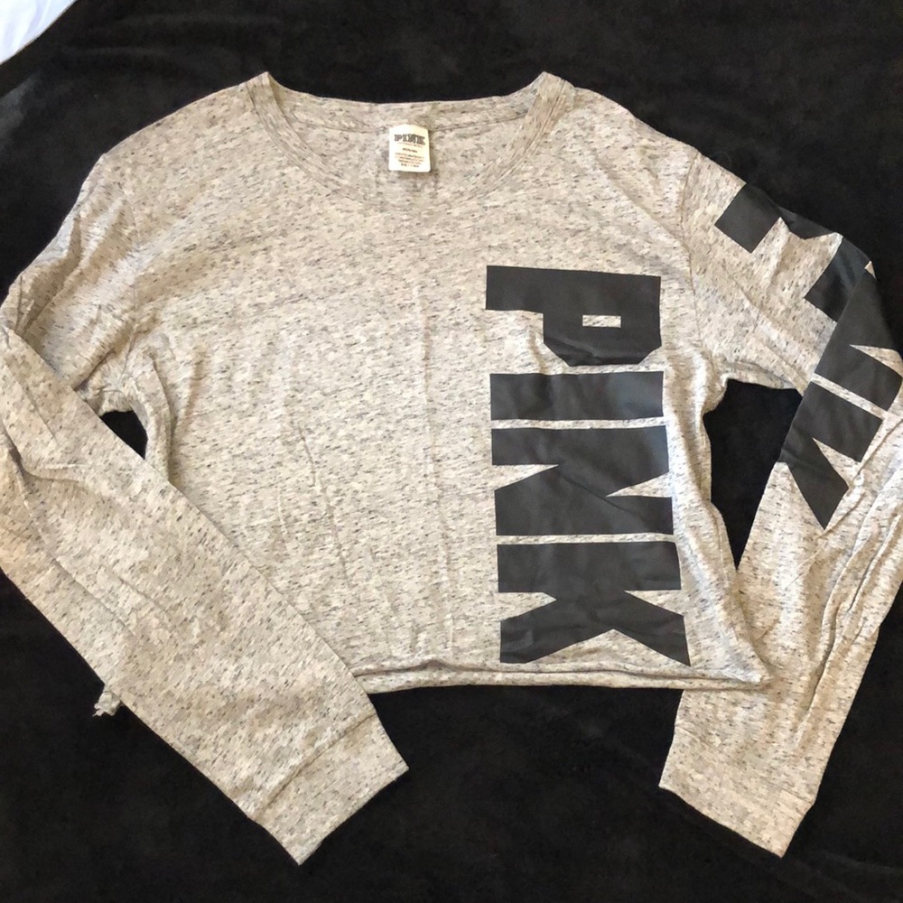 Gray PINK long sleeve tee